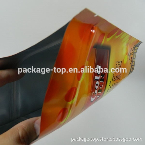 Chinese custom printed zipper stand up pouch bag for tonner pckaging